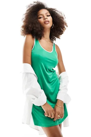 VERO MODA Vestito corto stile gonna pantalone in jersey con finiture a contrasto