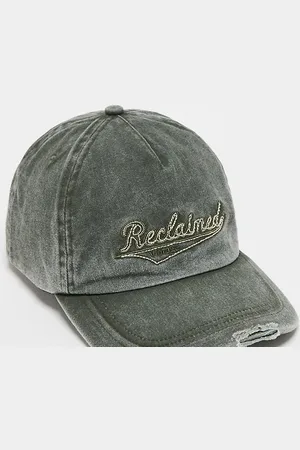 Reclaimed Cappellino trucker unisex stile Y2K oliva slavato