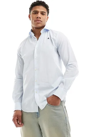 SCALPERS Camicia sportiva a righe bianche