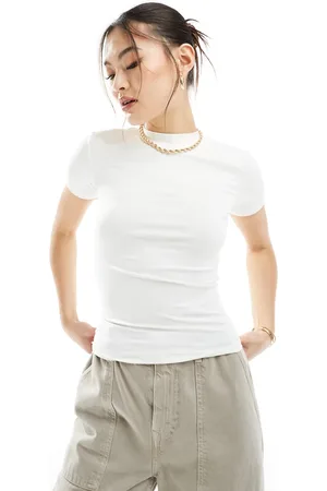 The Couture Club T-shirt sporco morbida con emblema