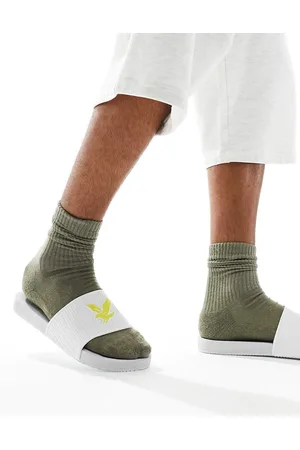 Lyle & Scott Icon - Sliders bianche con logo grande