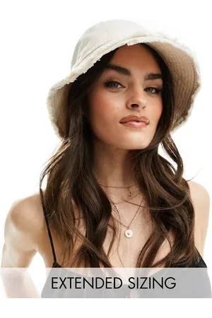 ASOS Cappello da pescatore color pietra con bordi grezzi