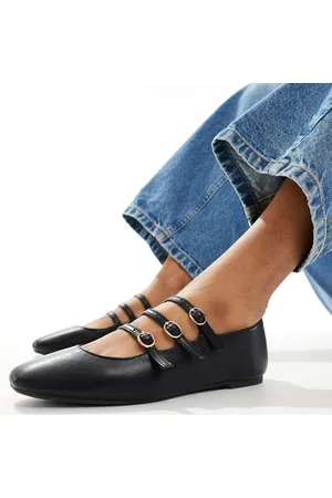 New Look Scarpe Mary Jane con fascetta tripla nere