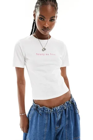 French Connection Feisty As FCUK - T-shirt in jersey