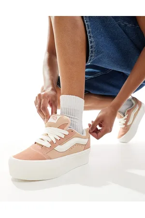 Vans Knu - Sneakers color pesca con suola rialzata