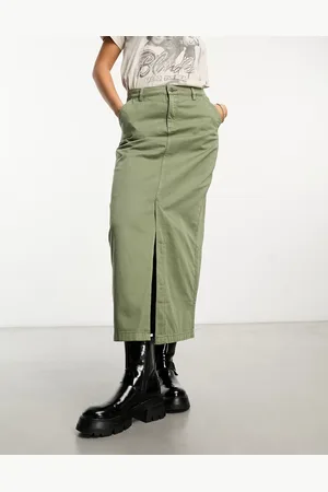 Cotton On Cotton On - Ryder - Gonna lunga multitasche kaki