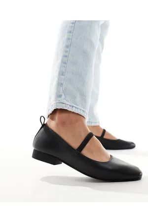 New Look Scarpe Mary Jane a punta con elastico nere