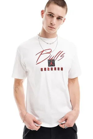 Nike NBA Chicago Bulls - T-shirt bianca con stampa grafica
