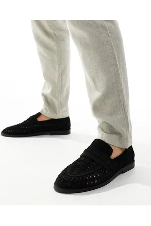 River Island Mocassini intrecciati neri