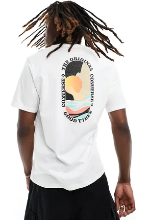 Converse T-shirt con stampa di tramonto