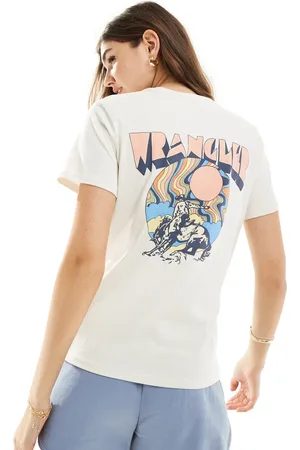 Wrangler T-shirt vintage con stampa sul retro con logo e cowboy