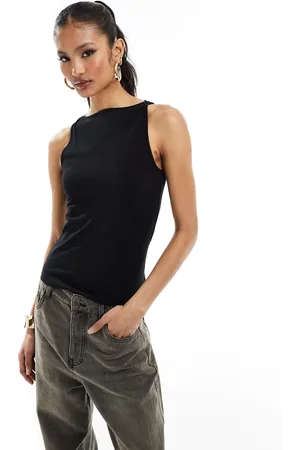 ASOS Canotta accollata nera