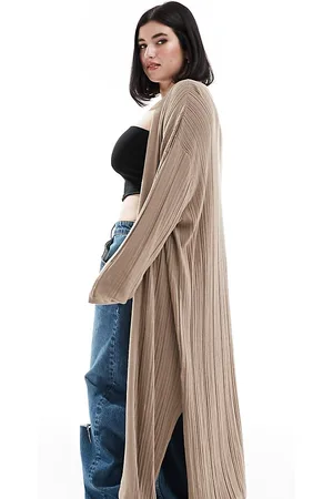 Yours Cardigan taglio lungo beige