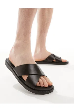 ASOS Sandali con fascetta incrociata in pelle sintetica