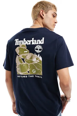 Timberland T-shirt oversize con stampa sulla schiena - In esclusiva per ASOS