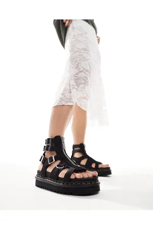 Dr. Martens Dr. Martens - Olso - Sandali gladiatore in nabuk antracite