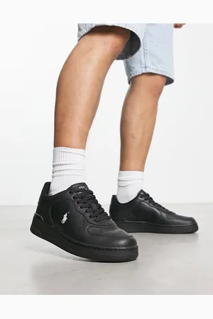 Ralph Lauren Masters Court - Sneakers nere con logo con pony