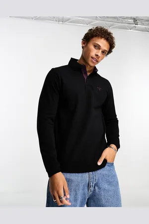 Barbour Conforth - Polo a maniche lunghe nera