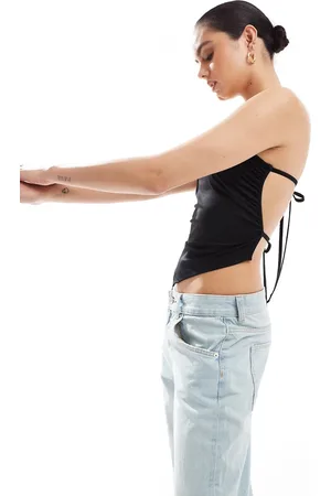 ASOS Top aderente a fascia allacciato sul retro