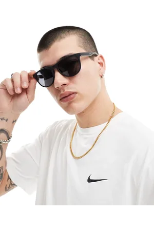 Nike Wave - Occhiali da sole rotondi opaco con lenti grigie
