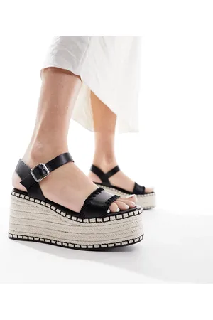 South Beach Espadrilles monocromatiche con zeppa