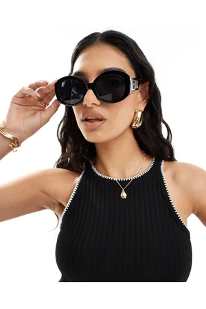 River Island Occhiali da sole neri rotondi