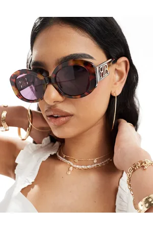 River Island Occhiali da sole rotondi tartarugati