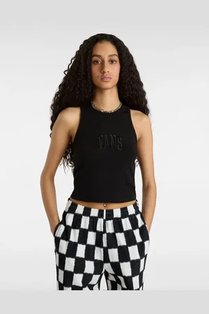 Vans Crop top senza maniche con logo stile college