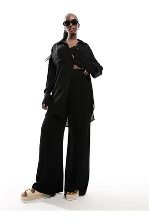 South Beach Southbeach - Pantaloni oversize da mare neri