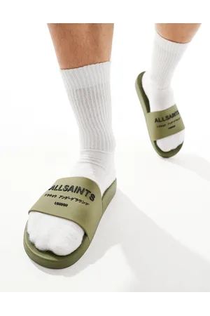 AllSaints Underground - Sliders in gomma kaki