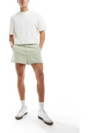 ASOS Pantaloncini eleganti taglio corto color salvia