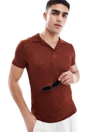 ASOS Polo attillata testurizzata trasparente