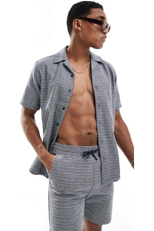 Only & Sons Camicia testurizzata con colletto a rever in coordinato