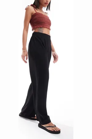 New Look Pantaloni con fondo ampio neri