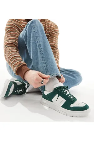 Tommy Hilfiger Sneakers in materiali misti verdi con suola cupsole