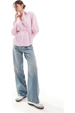 MANGO Camicia e bianca a righe