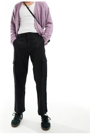 Calvin Klein Jeans - Pantaloni cargo comodi dritti neri
