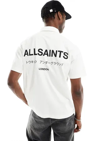AllSaints Underground - Polo a maniche corte bianca
