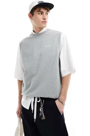 Carhartt Felpa smanicata grigia con logo