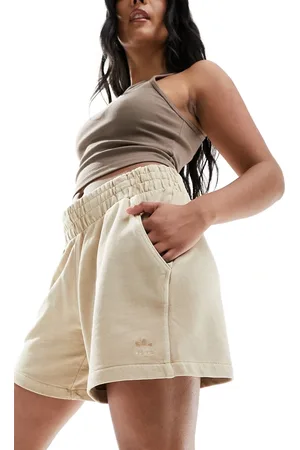 adidas Essentials - Pantaloncini in jersey marrone slavato
