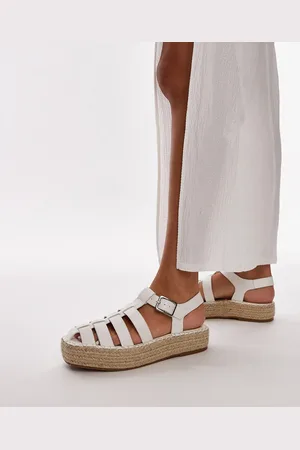 Topshop Chilli - Espadrilles bianche stile pescatore