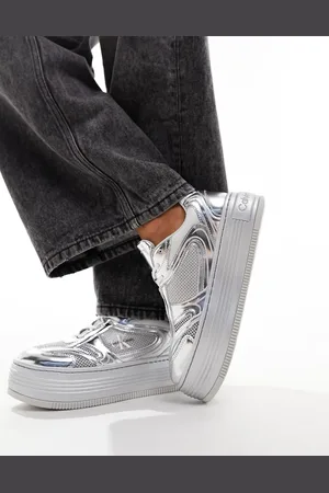 Calvin Klein Bold - Sneakers con plateau in materiali misti