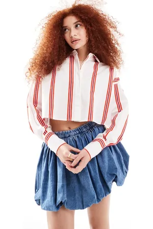 ASOS Ultimate - Camicia corta a righe rosse