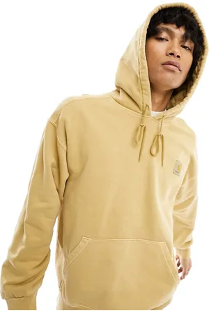 Carhartt Nelson - Felpa con cappuccio beige tinta in capo