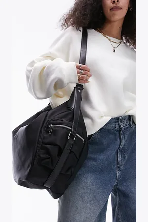 Topshop Tate - Borsa shopping extra larga in nylon con tasca