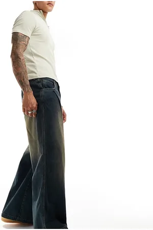 Reclaimed Jeans ampi lavaggio scuro