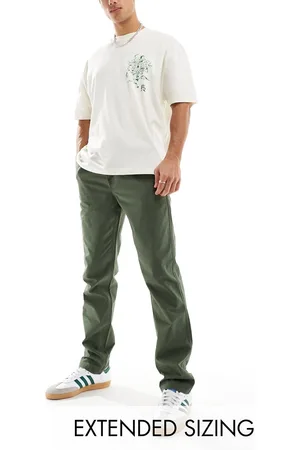 ASOS Pantaloni dritti kaki in ripstop