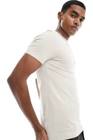 ASOS T-shirt attillata color pietra