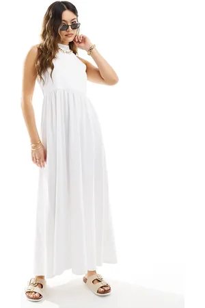 ASOS Prendisole lungo allacciato al collo con schiena scoperta