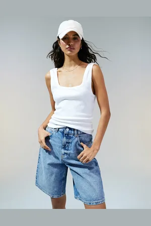 ASOS Canotta bianca con scollo squadrato profondo